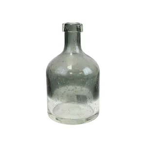 Glass Dark Ombre Short Decorative Bottle