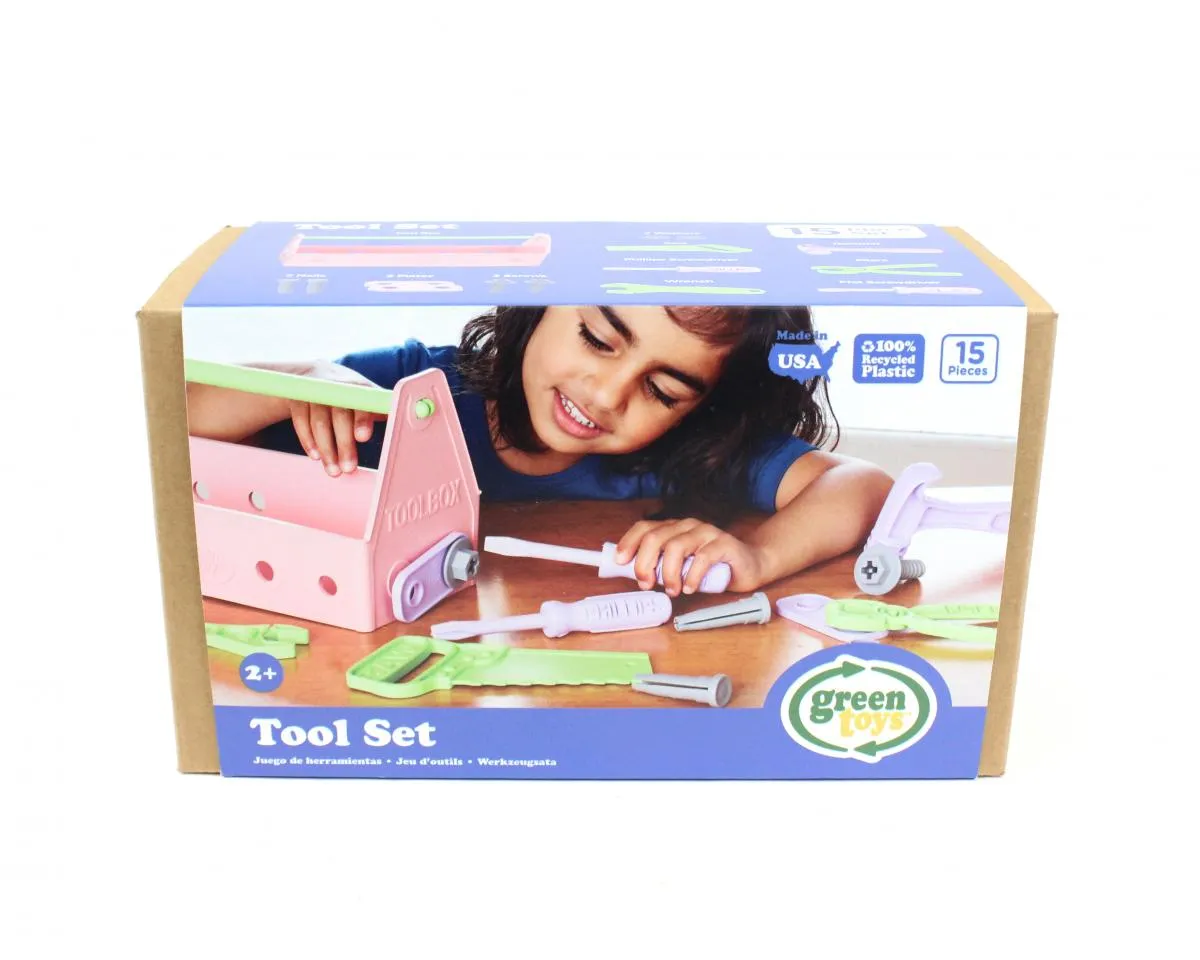 Green Toys Tool Set Pink