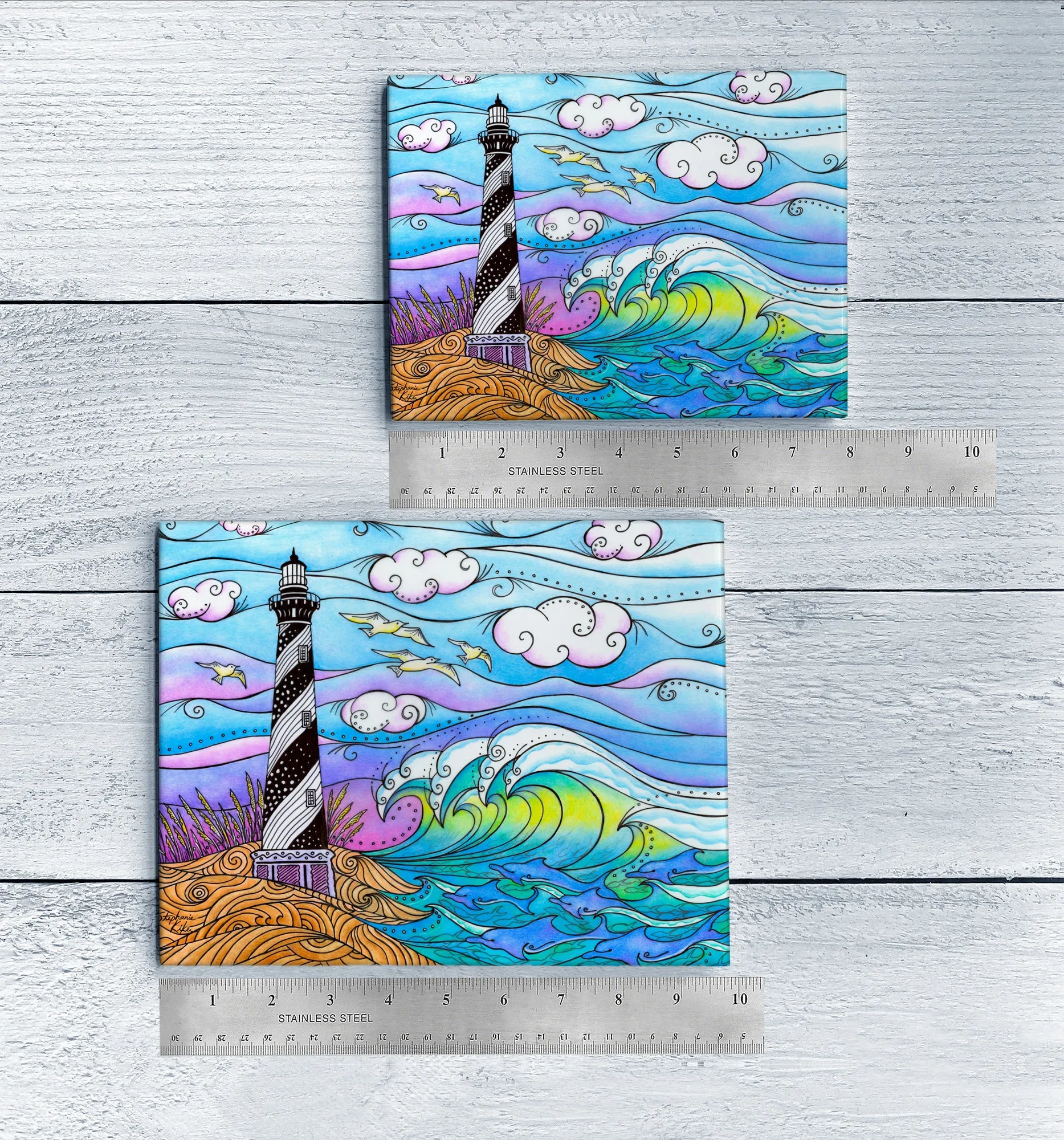 Hatteras Waves Ceramic Tile