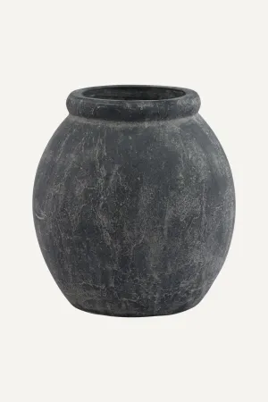 Henson Dark Grey Rustic Vase