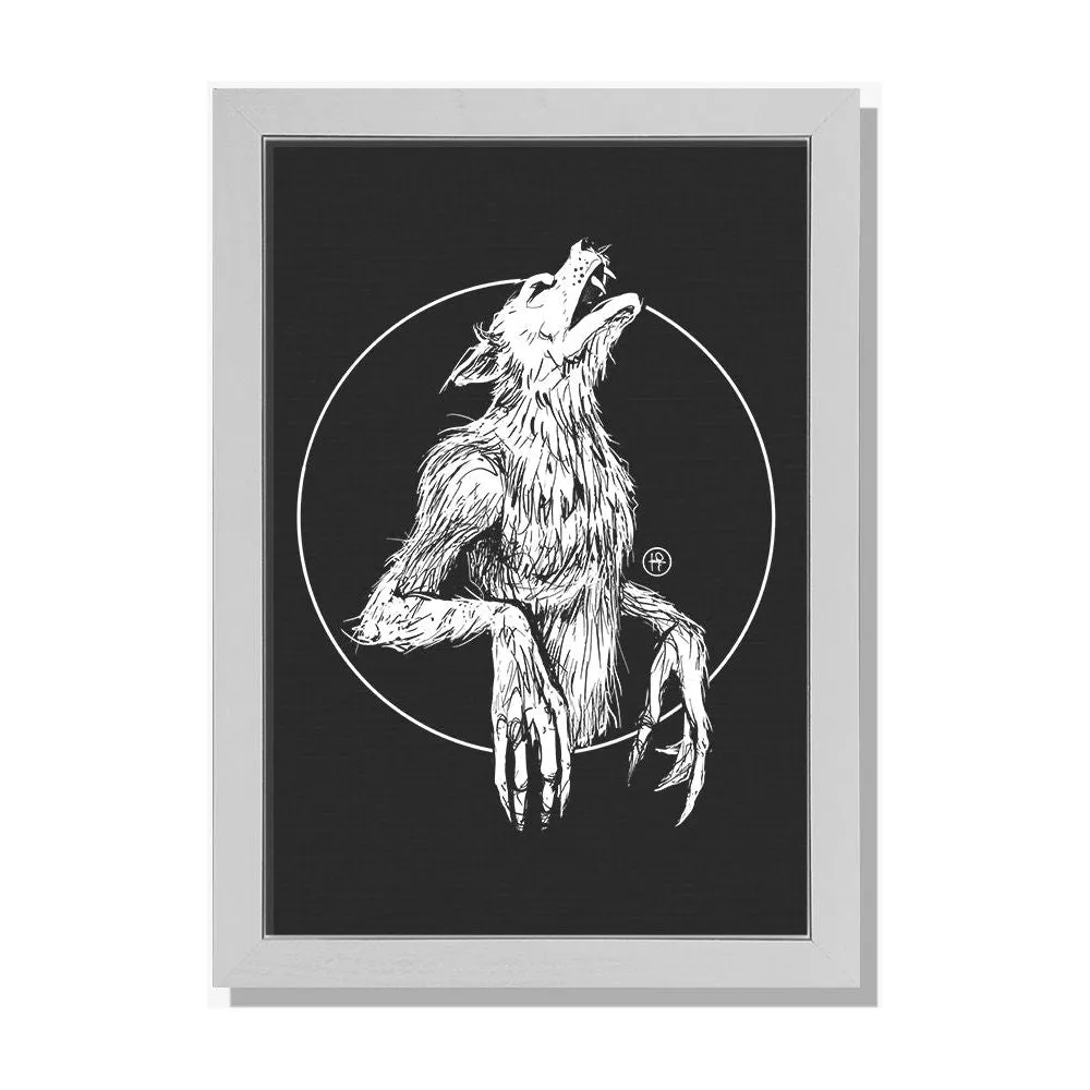 Howling Werewolf Print