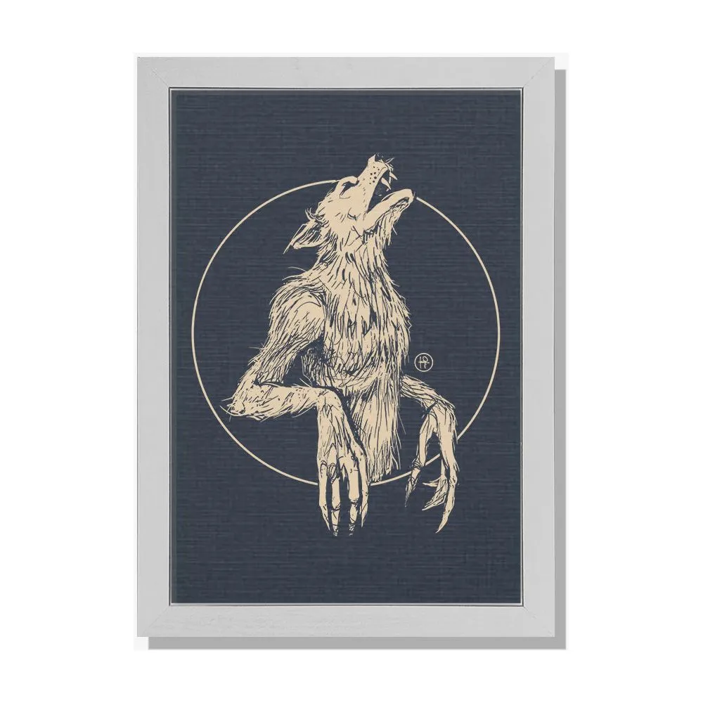 Howling Werewolf Print