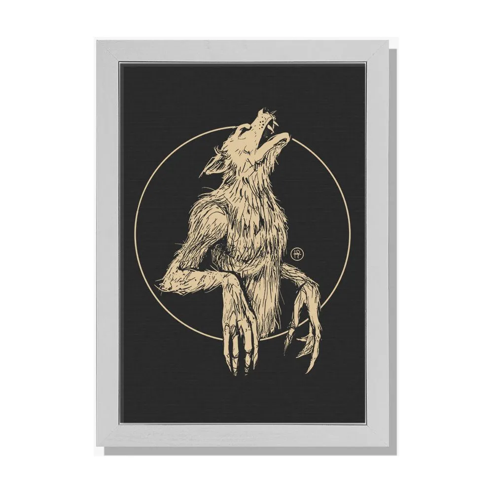 Howling Werewolf Print