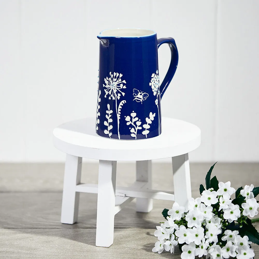 Indigo Handpainted Jug