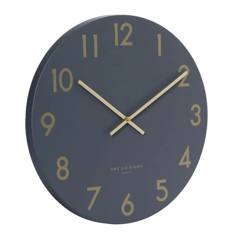 Jones Silent Wall Clock | Charcoal