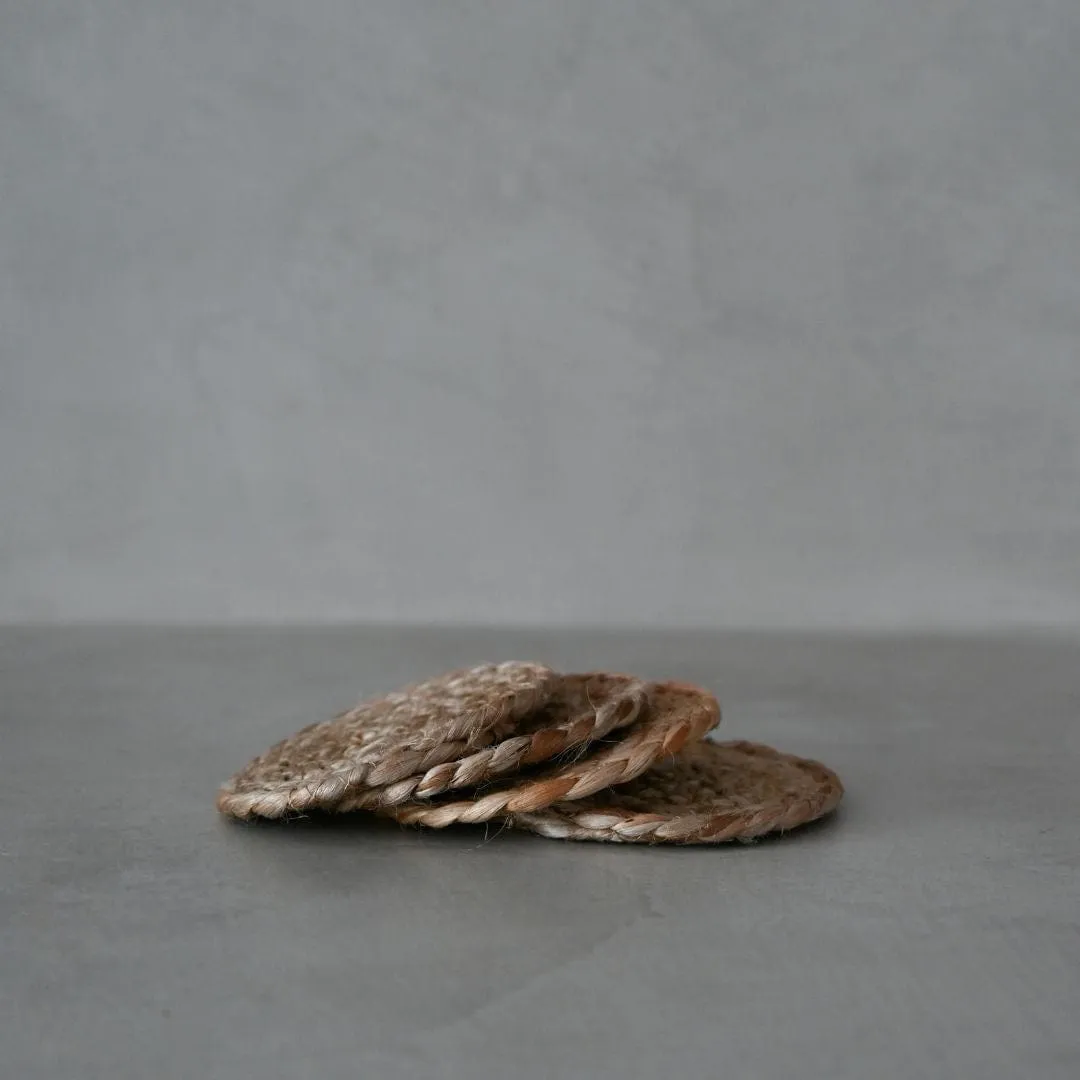 Jute Coaster | Set of 4 | 10cm