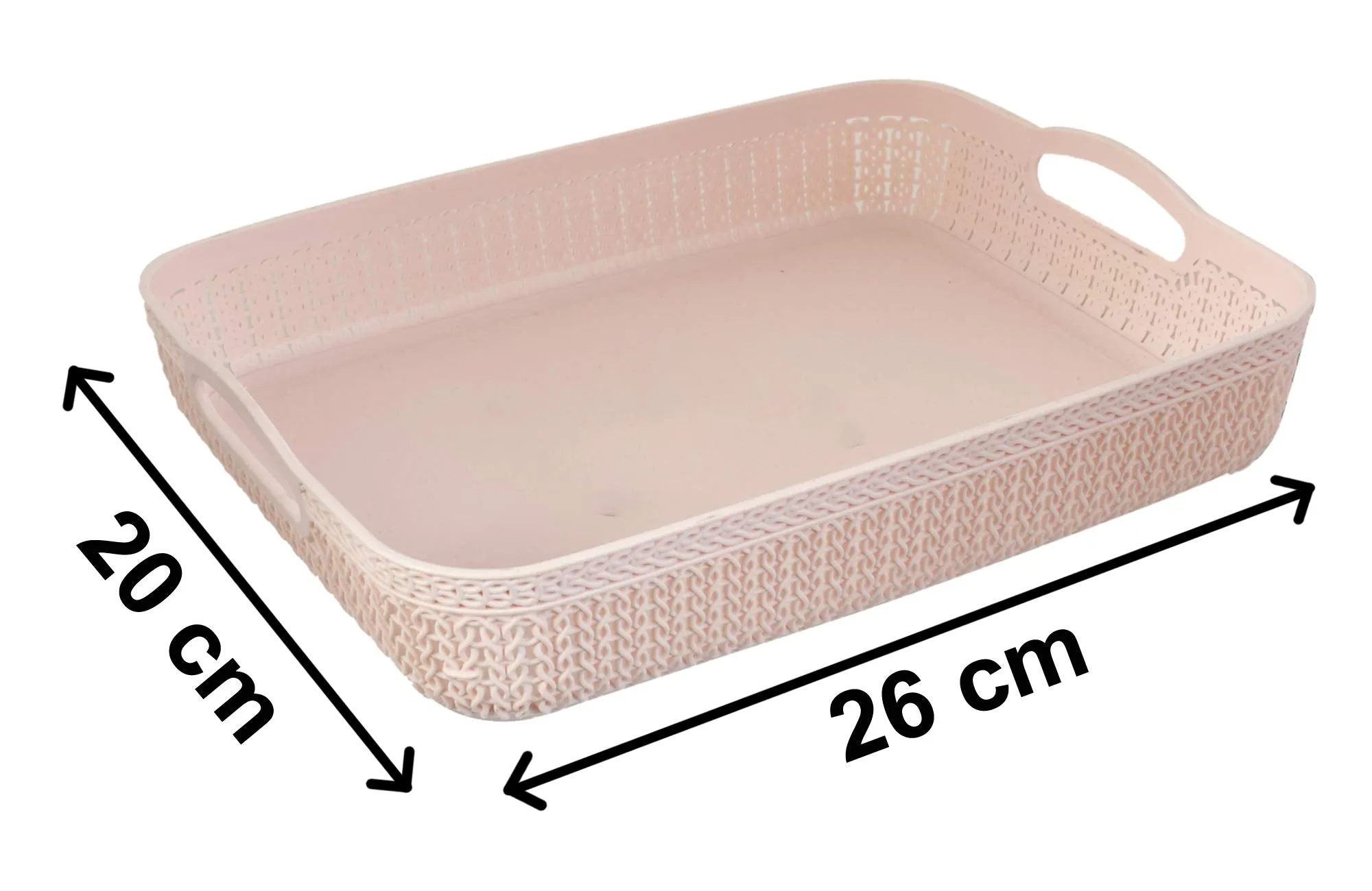 Kuber Industries Q-4 Unbreakable 4 Pieces Plastic Multipurpose Large Size Net Storage Basket for Office, Kitchen,Bathroom with Handle (Multi)