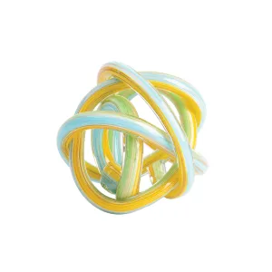 Large Glass Paradise Gold Swirl Knot