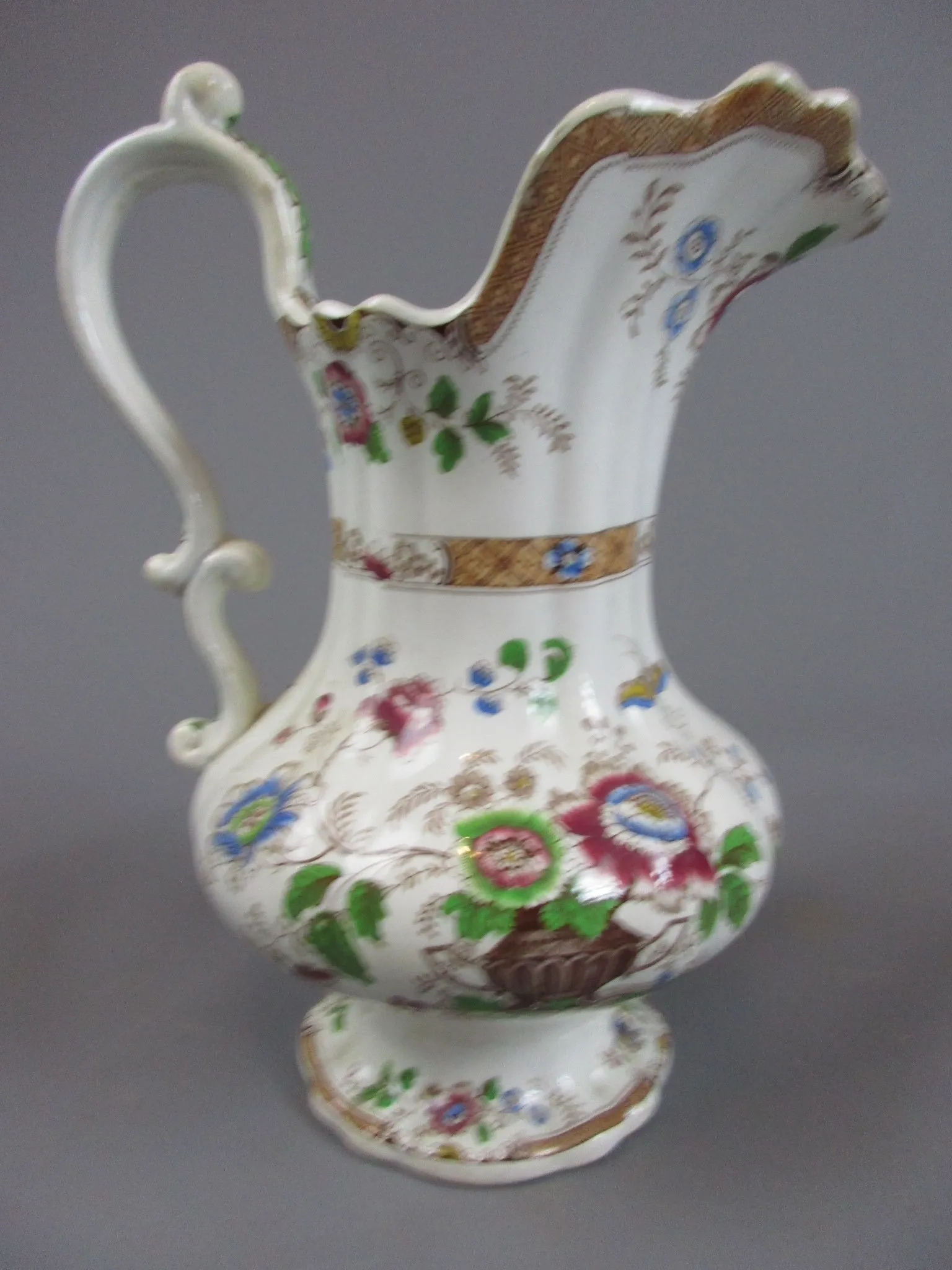 Large Ironstone Wash Jug Antique c1850