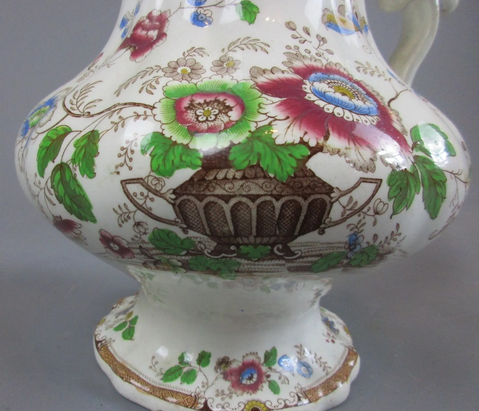 Large Ironstone Wash Jug Antique c1850