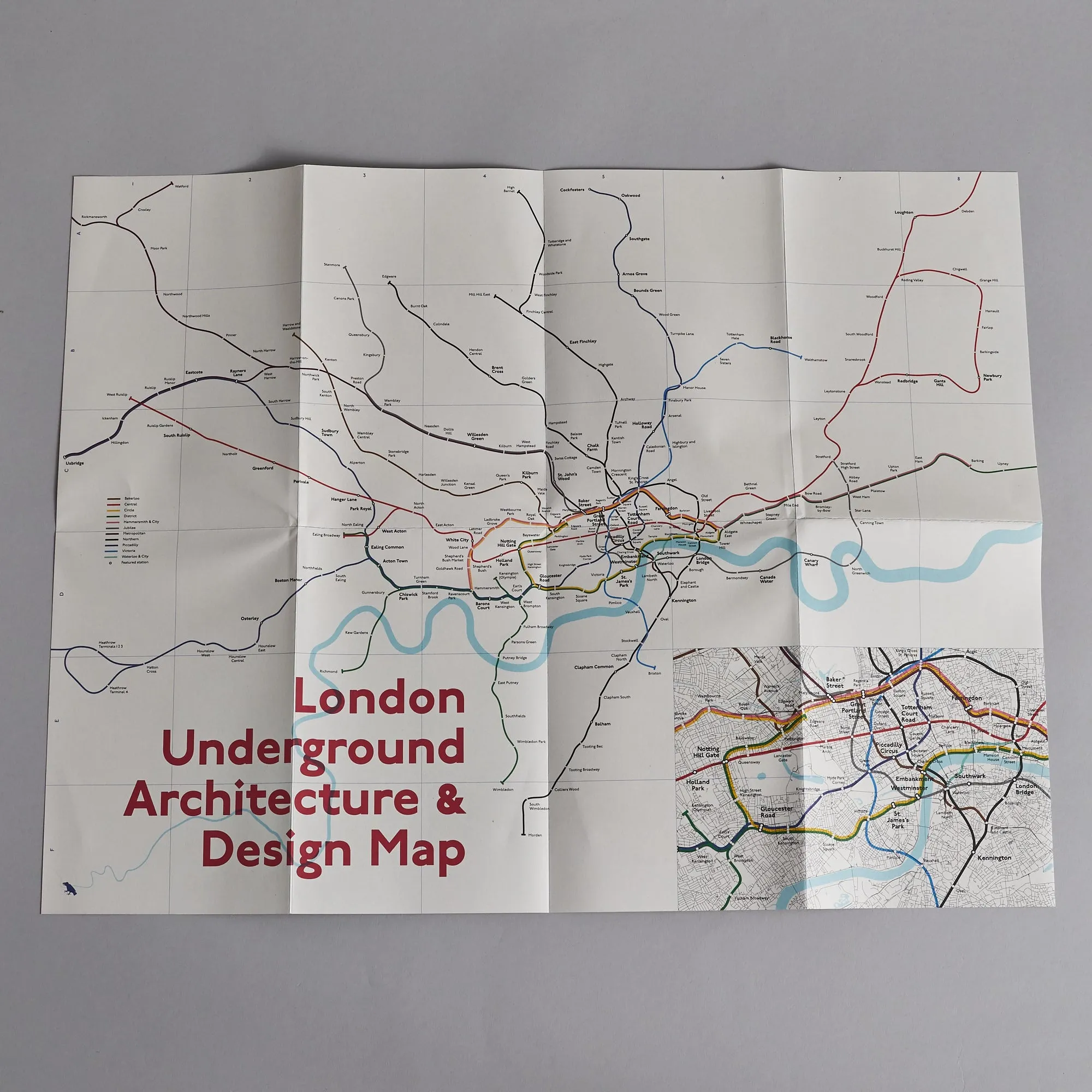 London Underground Architecture & Design Map