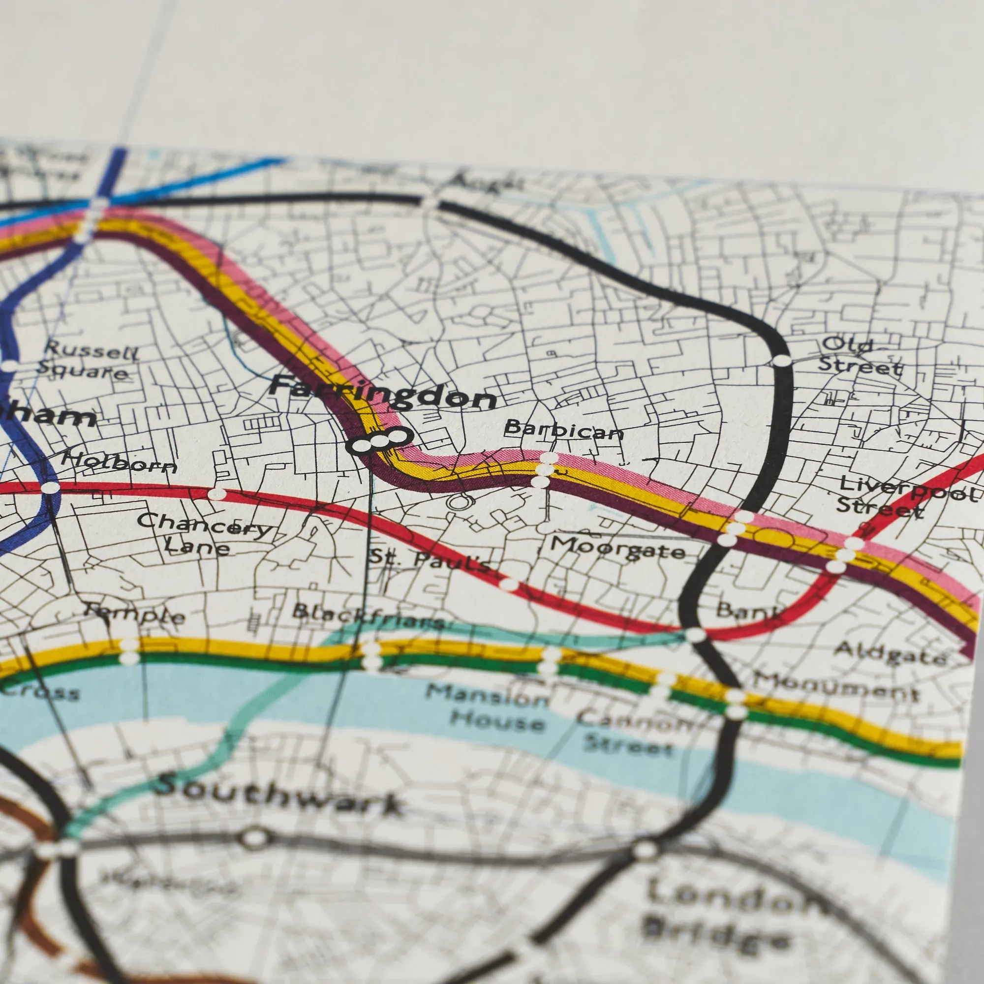 London Underground Architecture & Design Map