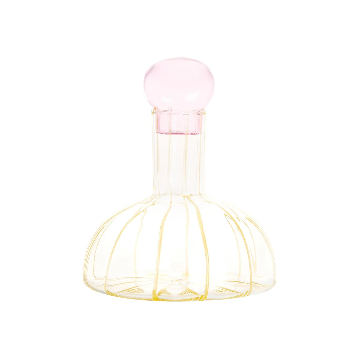 Maison Balzac Grand Soleil Decanter Yellow & Pink 1.3L