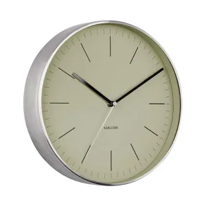 Minimal Wall Clock - Olive Green (27.5cm)