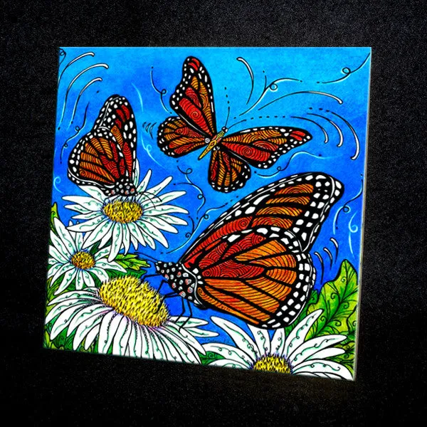 Monarchs Ceramic Tile