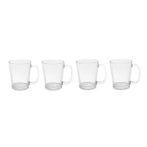 Mug Glasses with Handle - Set of 4