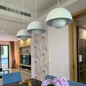 Nordic Design Dining Lighting Pendant Lights Fixtures Colorful Led Hanging Lamp for Kitchen Bar Decoration White Black