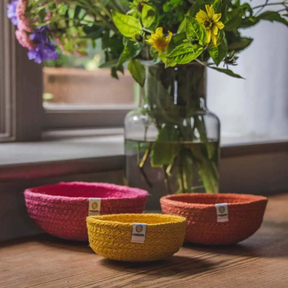 Respiin Jute Mini Bowl Set - Fire