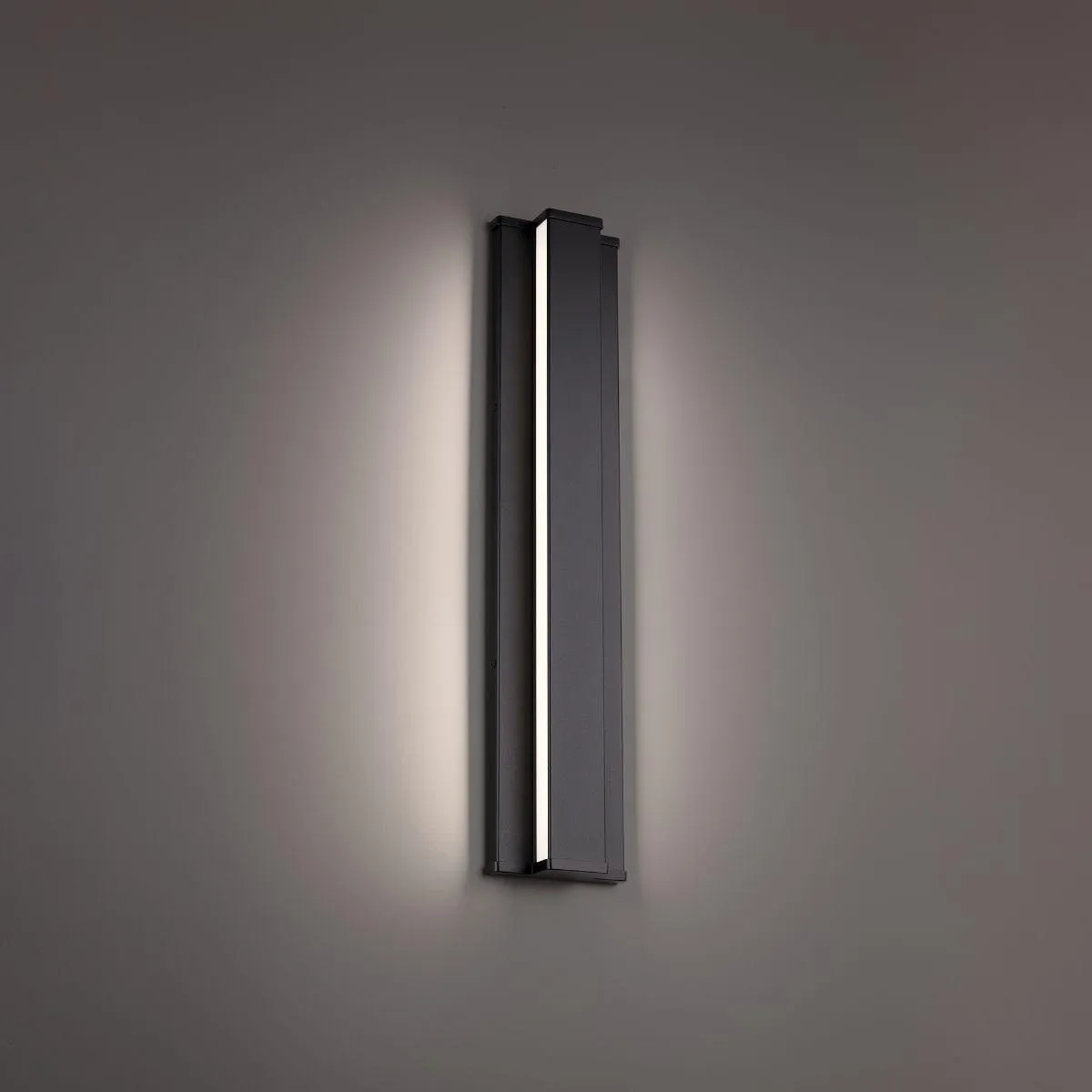 Revels 24 in. LED Outdoor Wall Sconce 3000K Black Finish