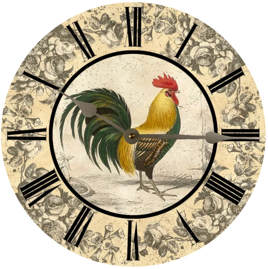 Rooster Clock- Rooster Wall Clock