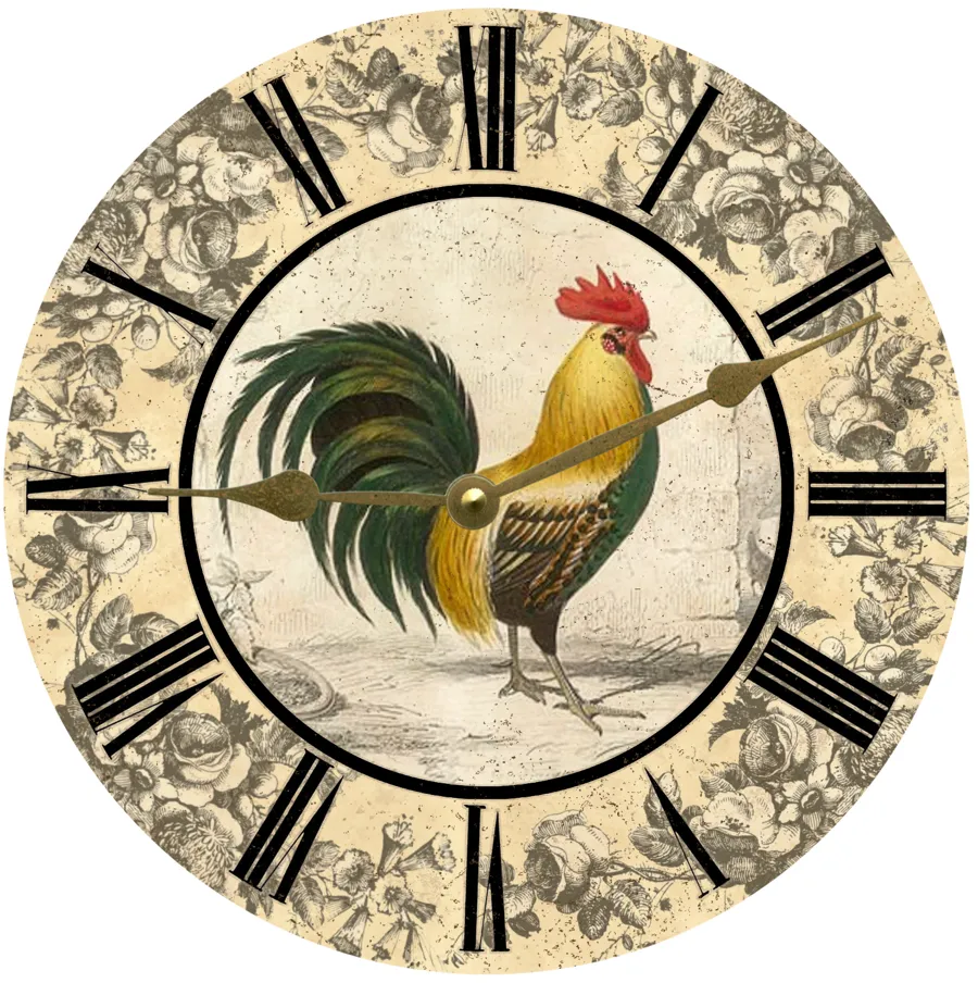 Rooster Clock- Rooster Wall Clock