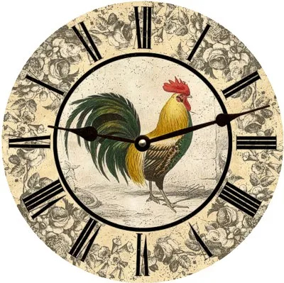 Rooster Clock- Rooster Wall Clock