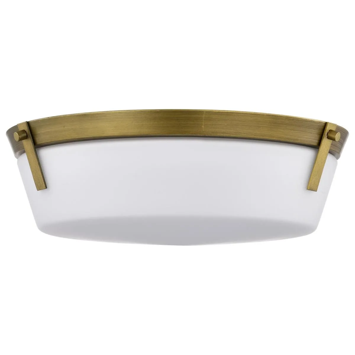 Rowen 15 in. 3 lights Flush Mount Light Natural Brass Finish