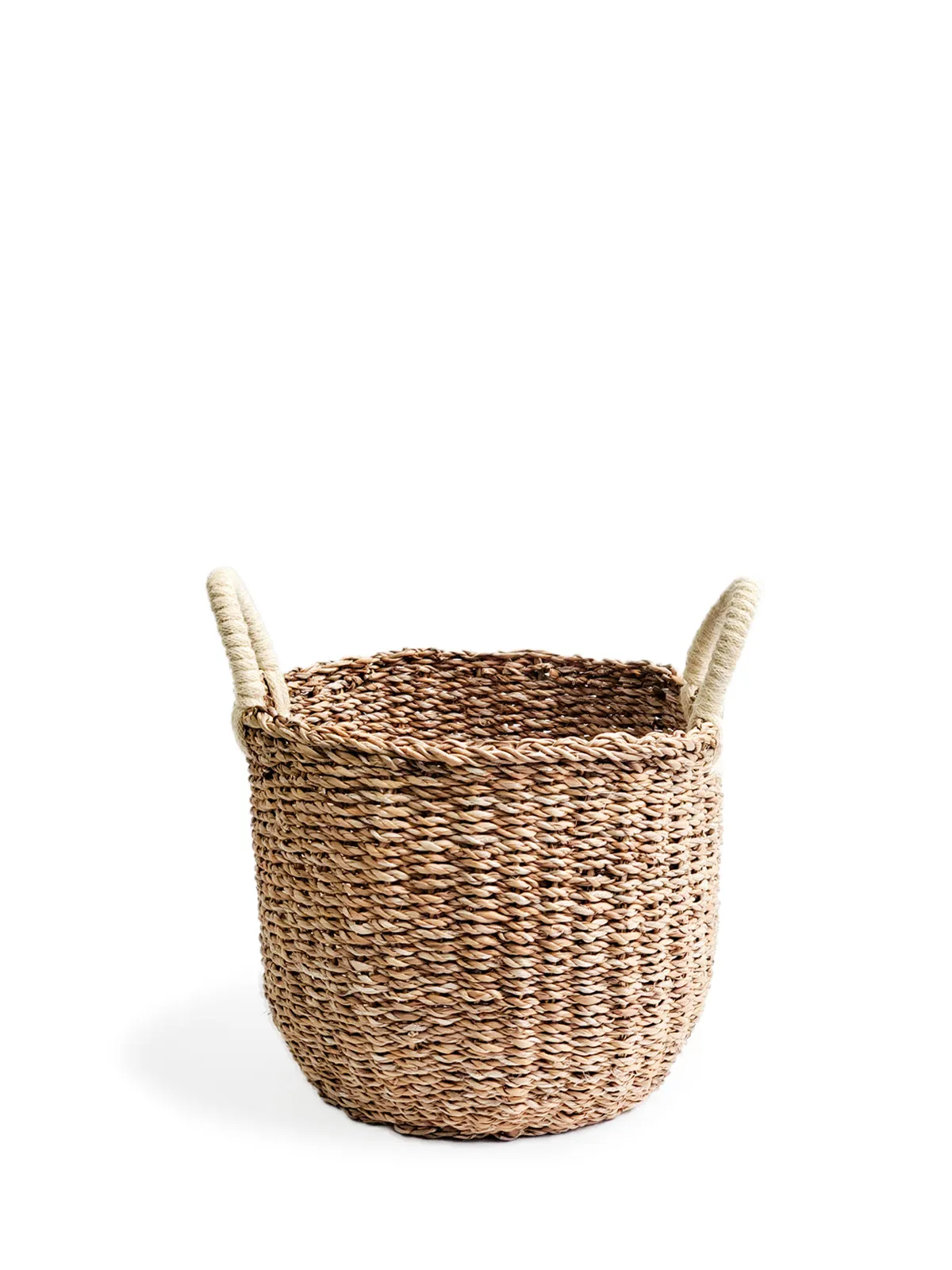 Savar Basket With White Handle