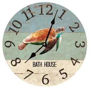 Sea Turtle Clock- Personalized Beach Clock