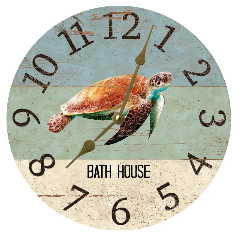 Sea Turtle Clock- Personalized Beach Clock