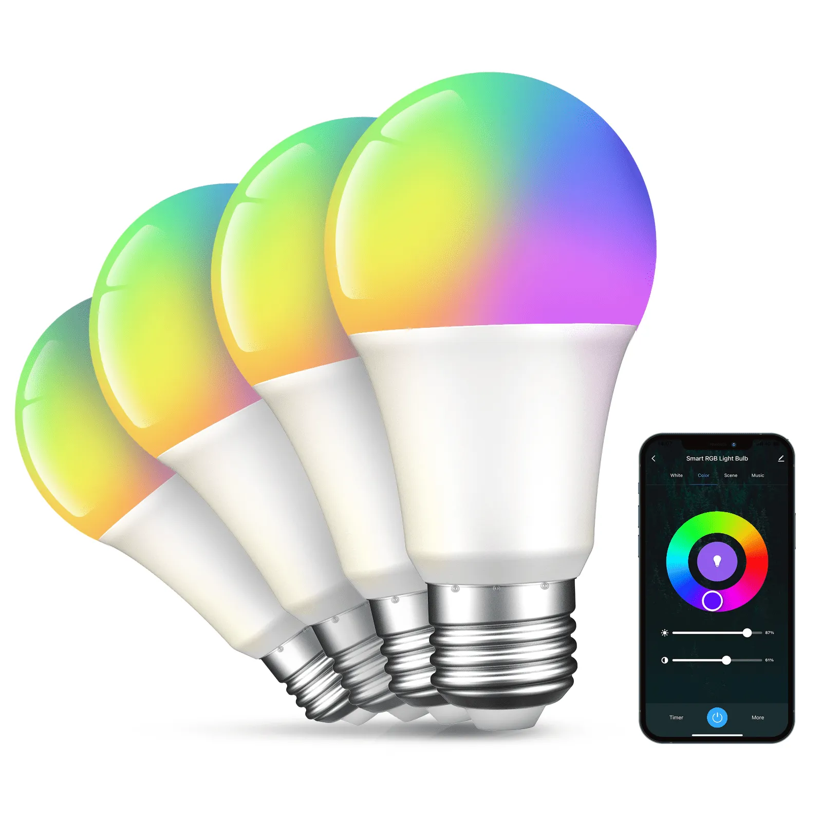 Smart Bulb GHomeSmart® WB4