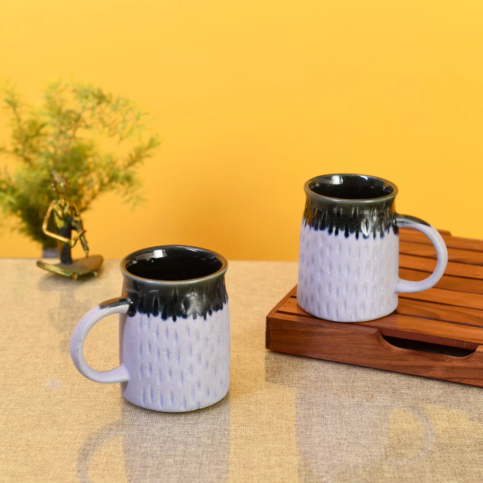 Spotted Sand Coffee Mugs (Set of 2)