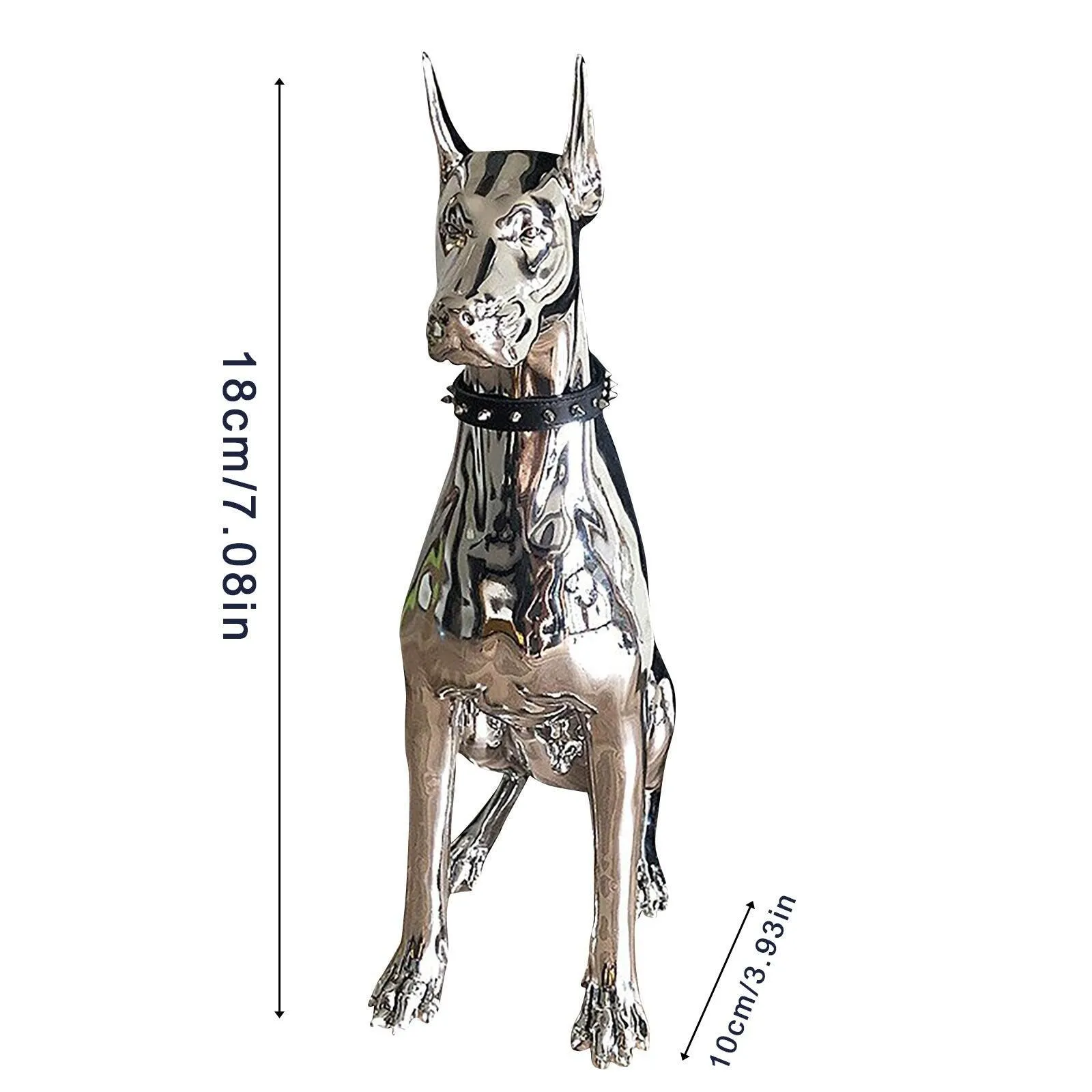 Stylish Doberman Statue - Modern Home Decor Accent