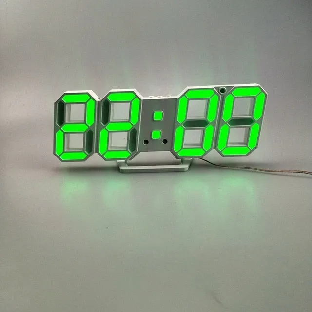 Table LED Digital Wall Clock With Stand And Backlight For Home Decoration