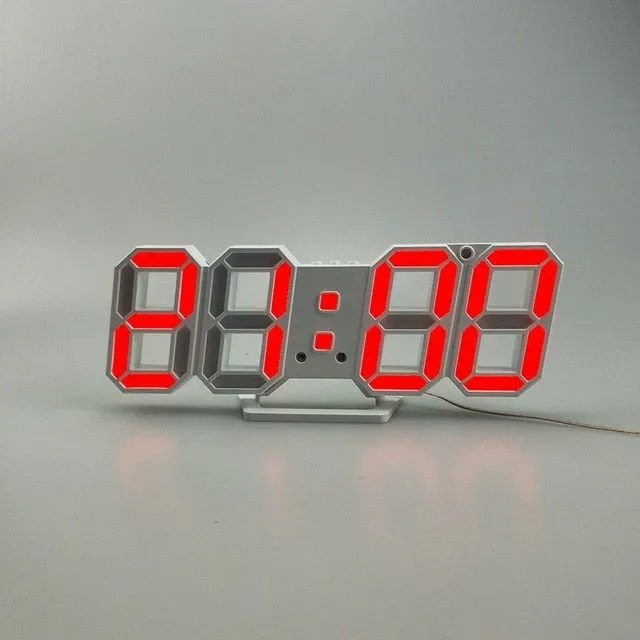 Table LED Digital Wall Clock With Stand And Backlight For Home Decoration