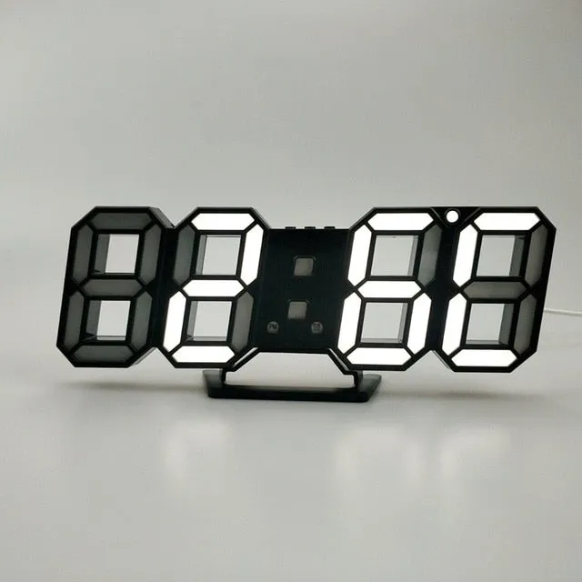 Table LED Digital Wall Clock With Stand And Backlight For Home Decoration