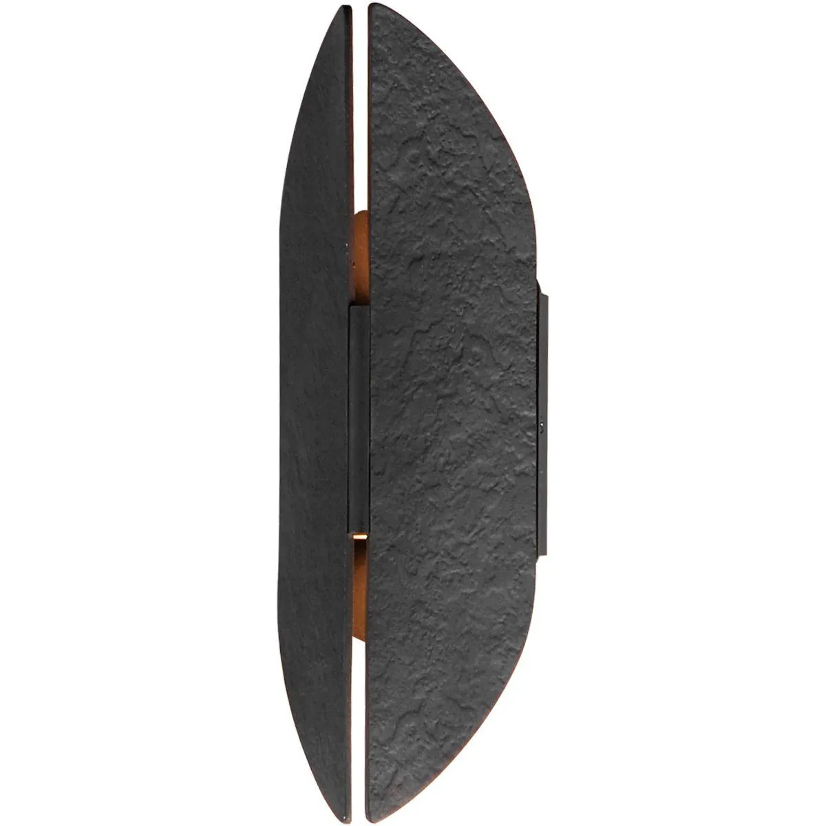 Tectonic 14 in. LED Outdoor Wall Sconce 3000K Black Finish