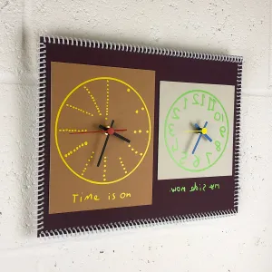 “Time is on my side now” double wall clock (2nd generation #002)