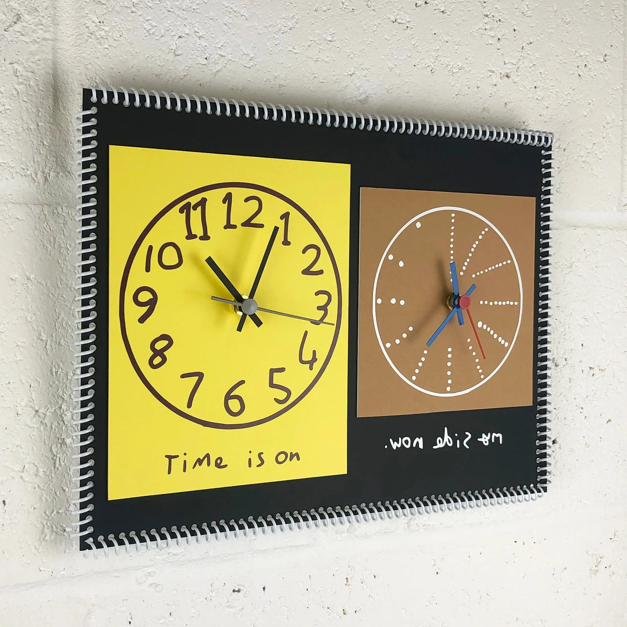 “Time is on my side now” double wall clock (2nd generation #006)