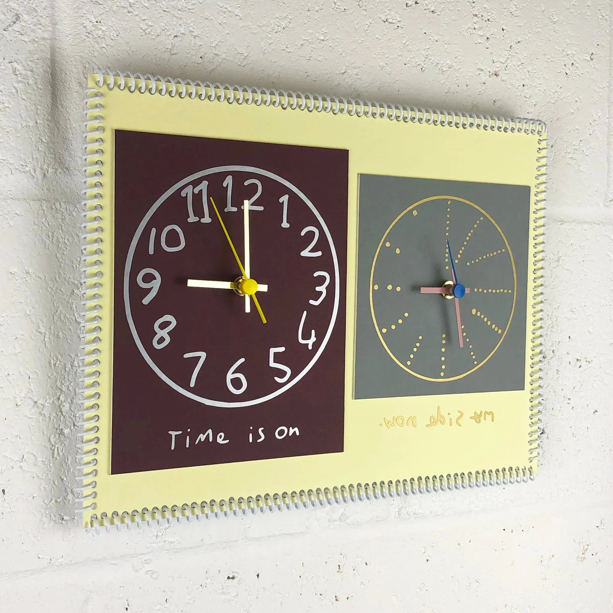 “Time is on my side now” double wall clock (2nd generation #007)