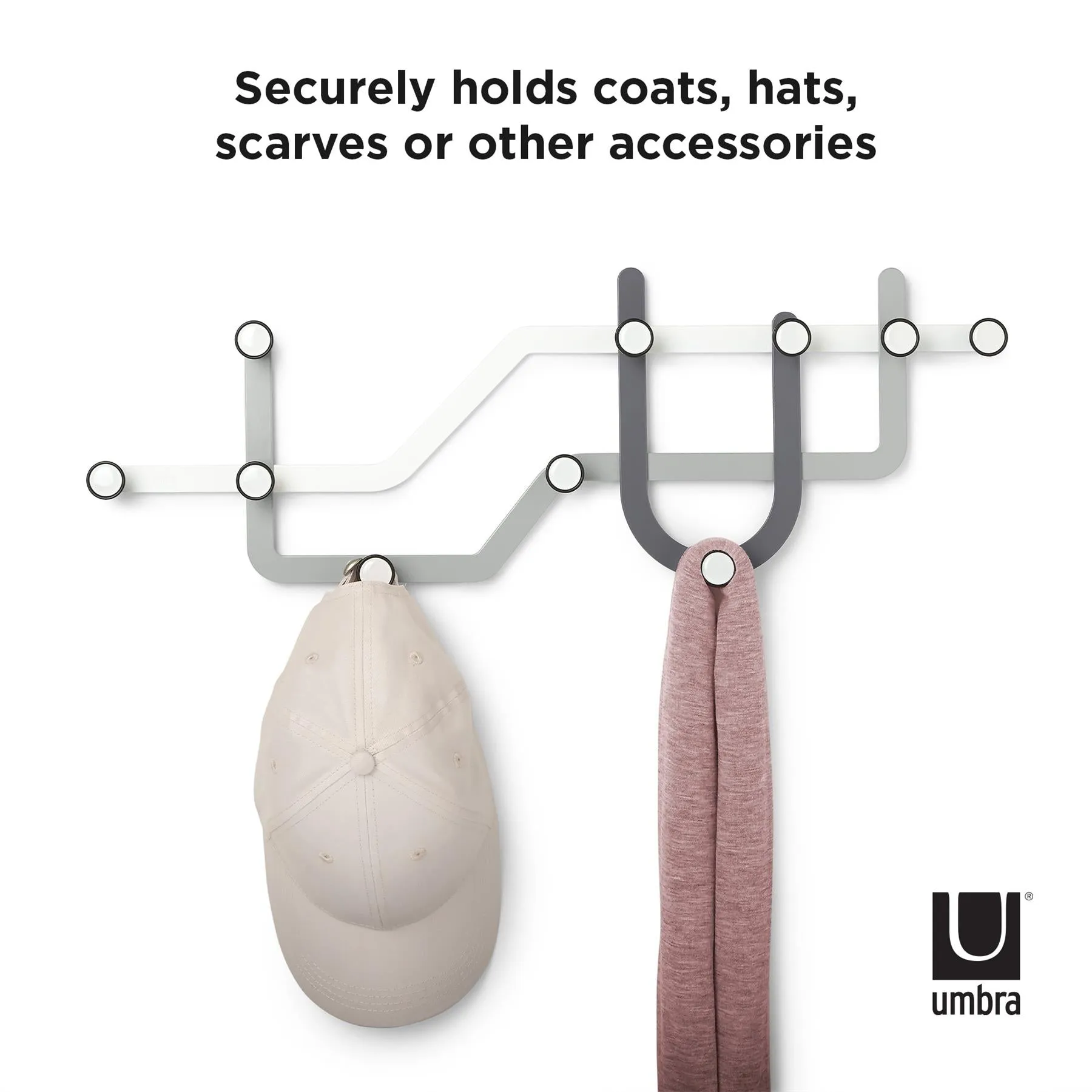 Umbra Subway Multi Hook Coat and Hat Rack