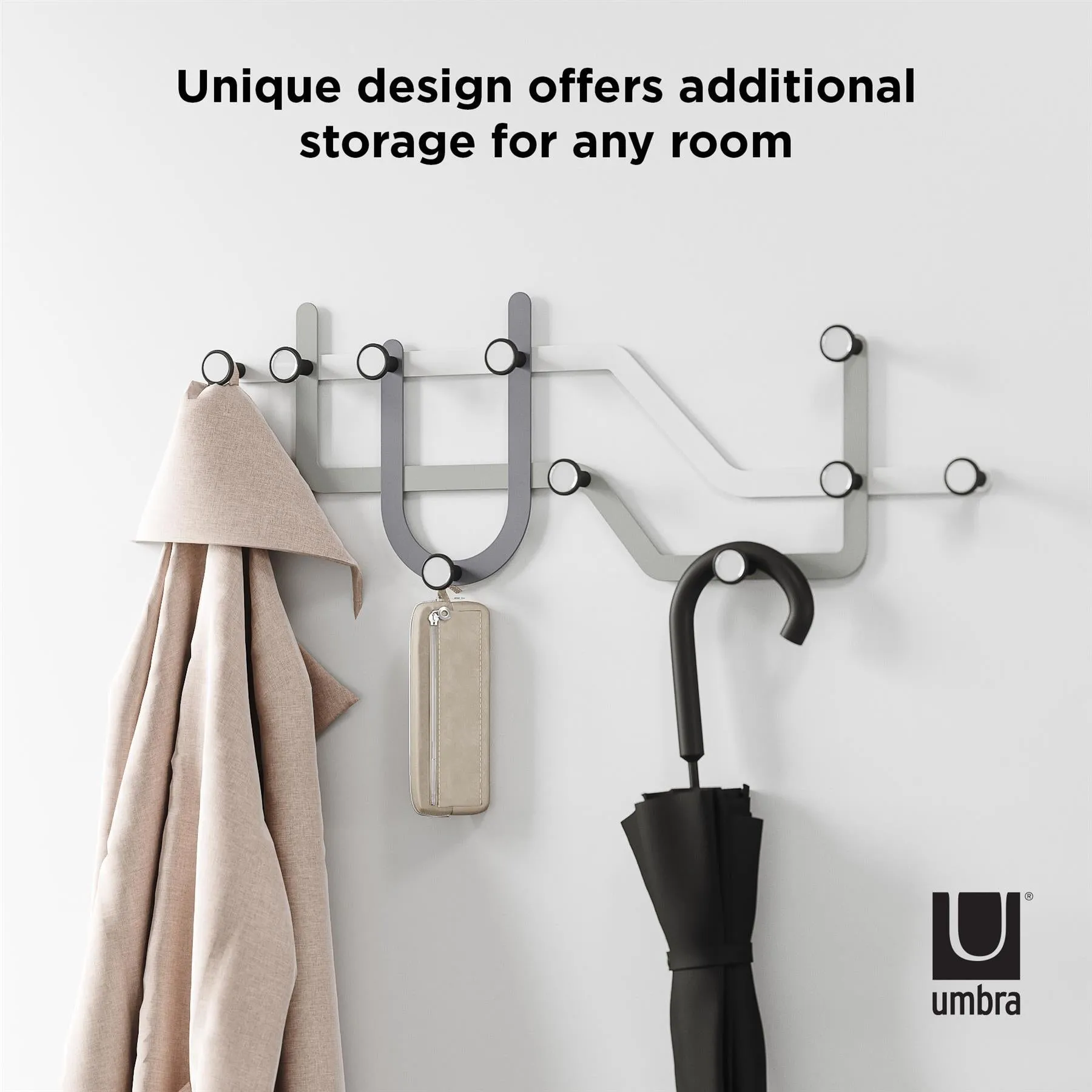 Umbra Subway Multi Hook Coat and Hat Rack