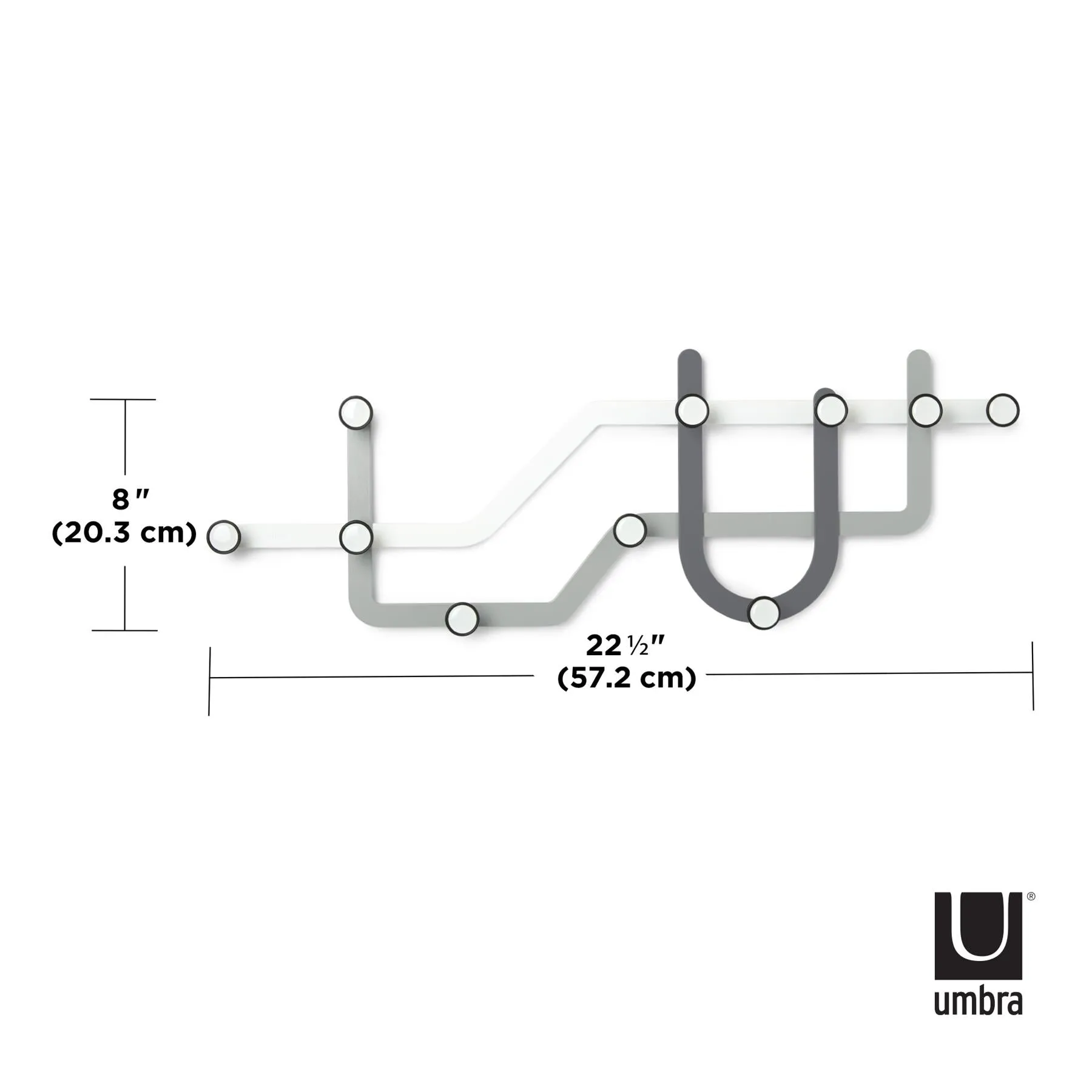 Umbra Subway Multi Hook Coat and Hat Rack