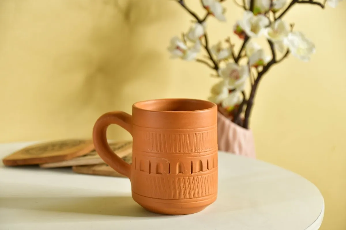 Unglazed Coffee Mug: Stylish Home Decor & Kitchenware