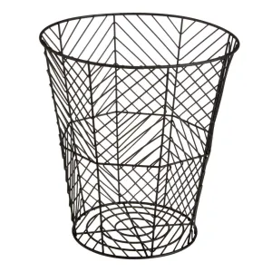 Vertex Black Powder Coat Storage Basket