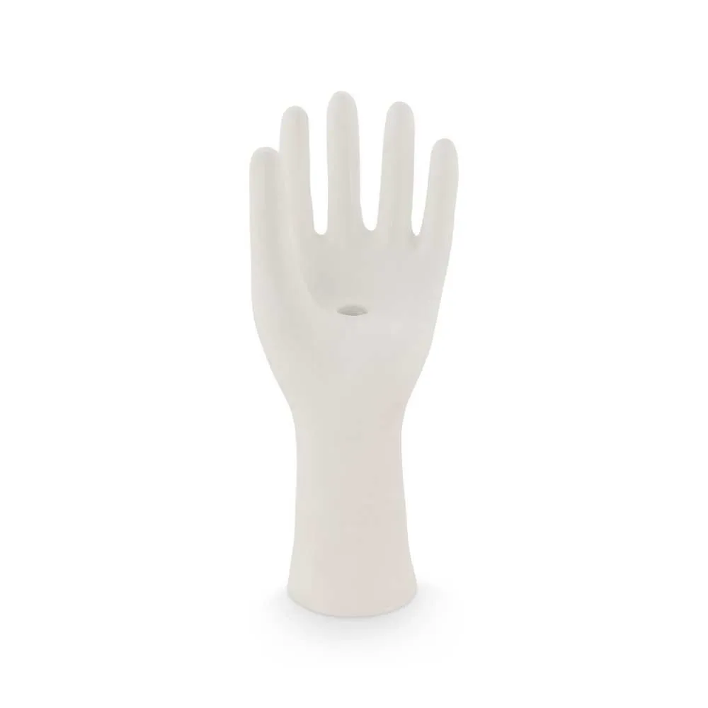 VTWonen Matte Ecomix Hand White 35.5cm Candle Holder