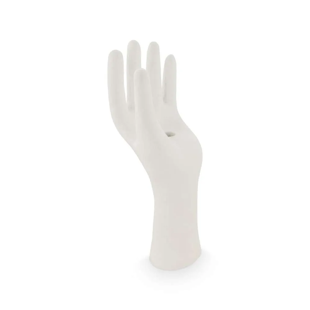 VTWonen Matte Ecomix Hand White 35.5cm Candle Holder