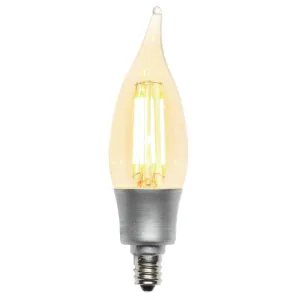 Westinghouse 0513200 5 Watt LED CA10 Decorative Dimmable - 2000 Kelvin - Warm White - 400 Lumens - E12-Candelabra Base - 120 Volt - Card