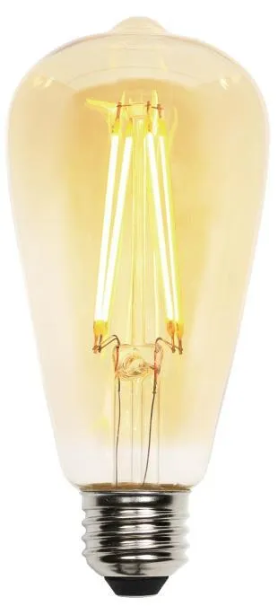 Westinghouse 3317700 4.5 Watt LED ST20 Decorative Dimmable Amber Filament - 2200 Kelvin - 420 Lumens - E26-Medium Base - 120 Volt - Box