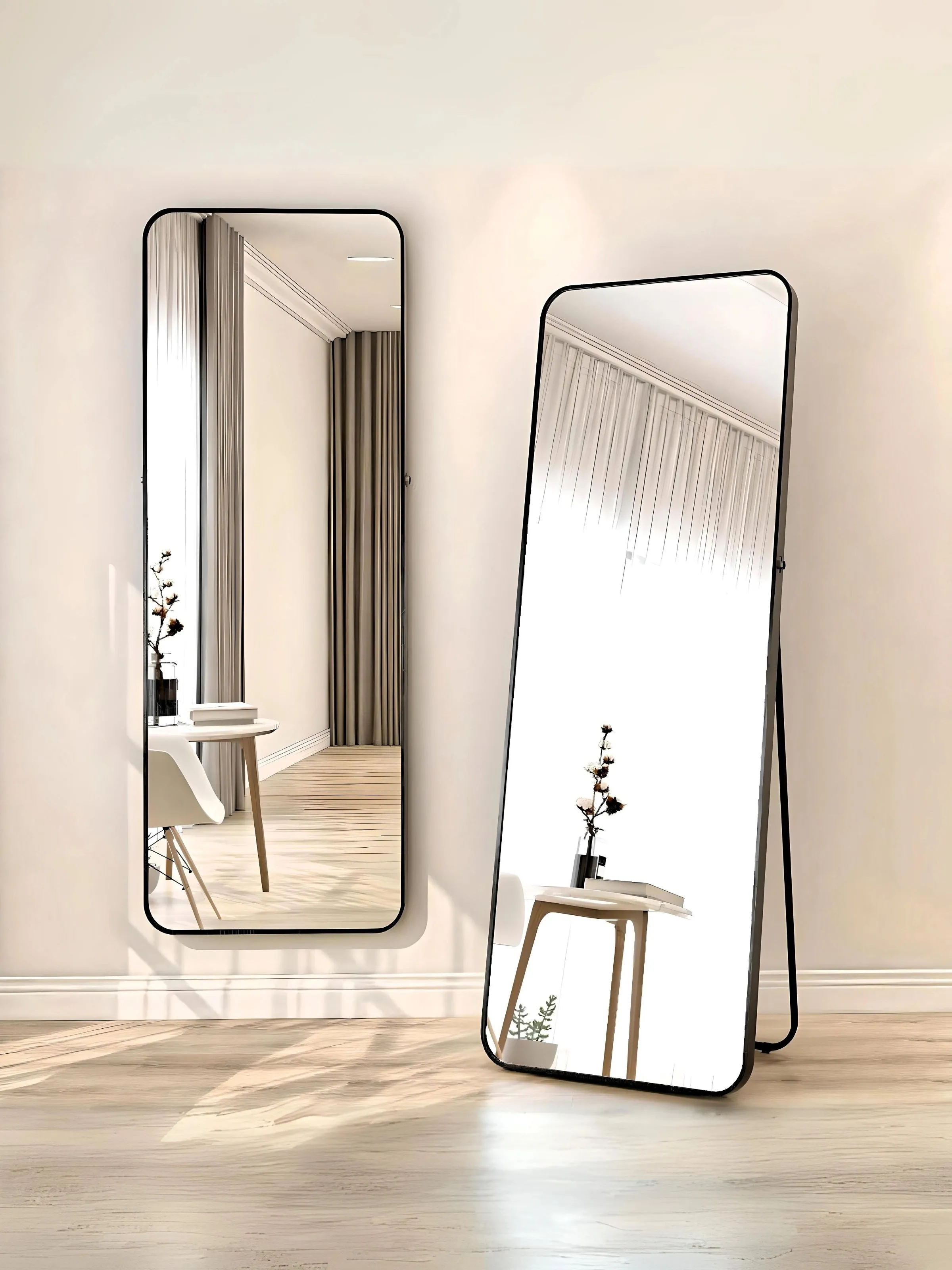 Wow Rectangular Framed Standing Mirror